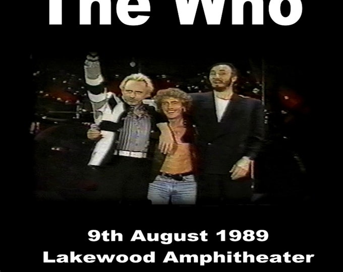 The Who " Live Atlanta 1989 " 3 dvds