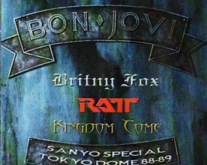 Bon Jovi " Live in Japan 1988 with Ratt/Britny Fox & Kindom Come " dvd