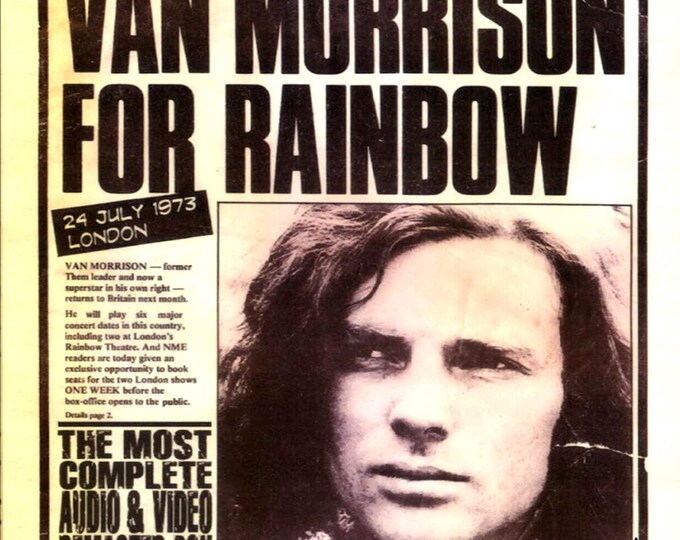Van Morrison " Live At The Rainbow 1973 " dvd