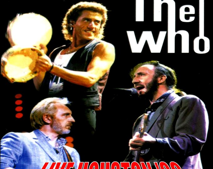 The Who " Live Houston 1989 " dvd/Only For Collectors Quality 8/10