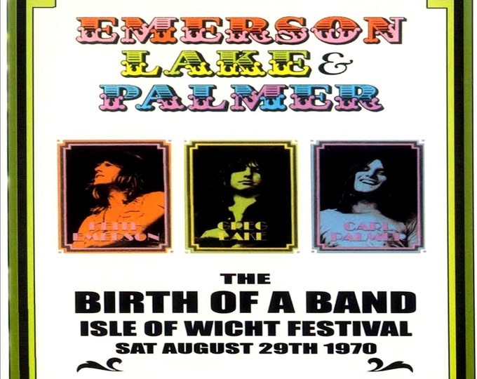 Emerson, Lake & Palmer " The Birth Of The Band... Isle Of Wight Festival 1970 " dvd