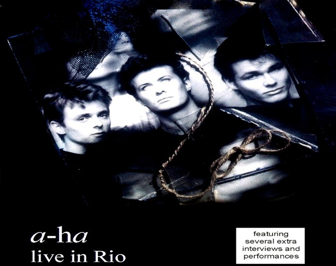 A-HA " Live in Rio de Janeiro 1989 " dvd/Only For Collectors Quality 8/10