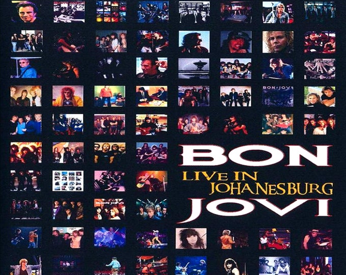 Bon Jovi " Live South Africa 1995 " dvd/ Only For Collectors Quality 8/10