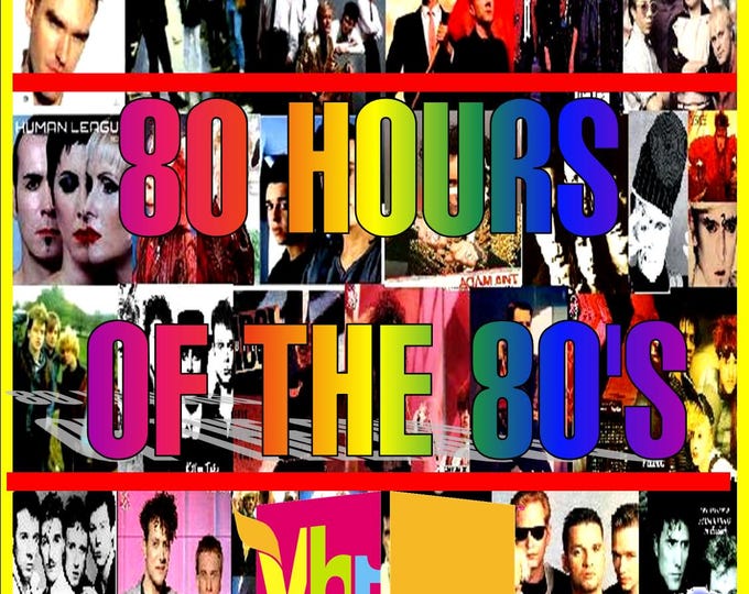 80 Hours of The 80's " VH1 Labor Day Special " 32 DVDs