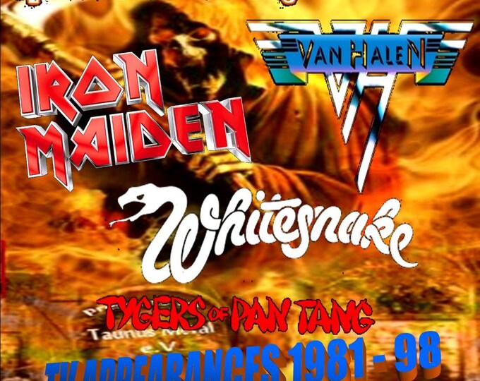 TV Appearances 1981 - '98 "  Maiden, Van Halen, Whitesnake & More " dvd/Only For Collectors