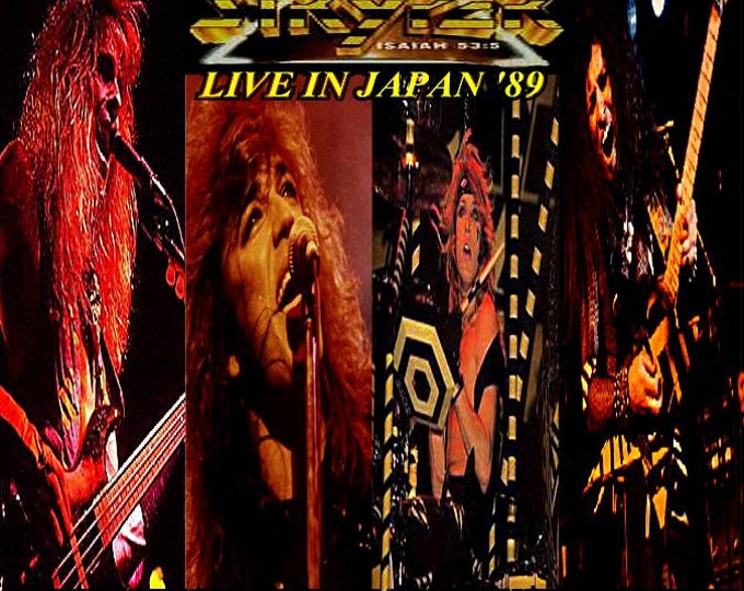 Stryper " Live Japan 1989 " dvd/Only For Collectors Quality 8/10