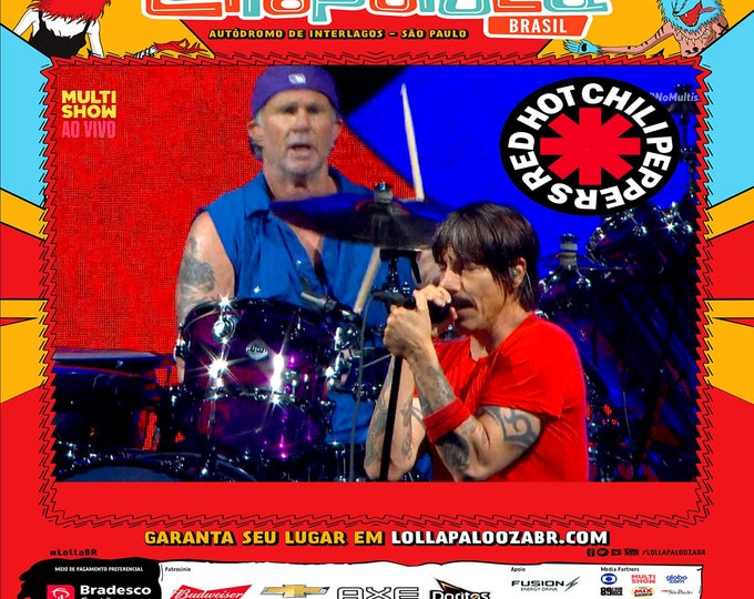 Red Hot Chili Peppers " Live Lollapalooza Fest Brazil 2018 " dvd
