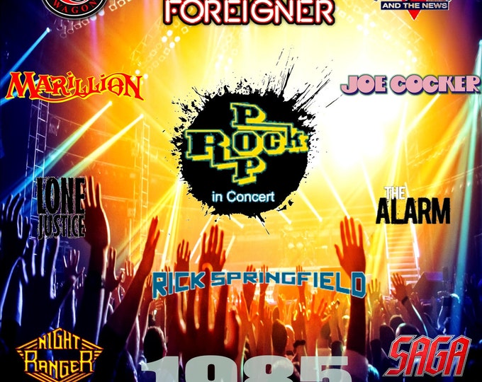 RockPop Fest 1985 " Foreigner/REO/Huey Lewis/Night Ranger/Marillion/The Alarm/Springfield " 2 dvds Quality 8/10