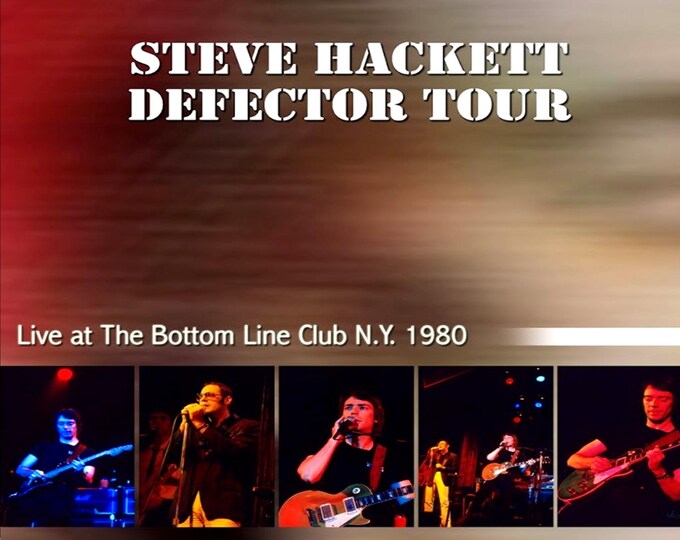 Steve Hacket " Live Defector Tour NY 1980 " dvd