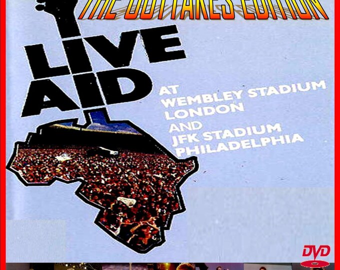 Live Aid 1985 " THE OUTTAKES EDITION " 4 dvds/Only For Collectors Quality 8/10