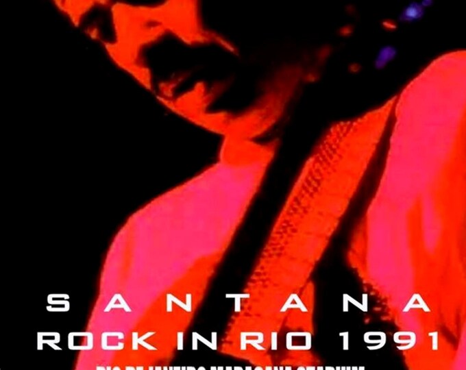 Santana " Live Rock in Rio 1991 " dvd/Only For Collectors Quality 8/10