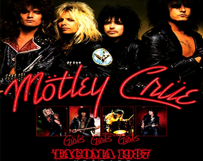 Motley Crue " Live Girls Girls Girls Tour in Tacoma 1987 " dvd/Only For Collectors Quality 8/10