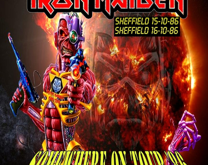 Iron Maiden "Somewhere on Tour '86" Sheffield Both Nights/2 dvds Only For Collectors Quality 8/10
