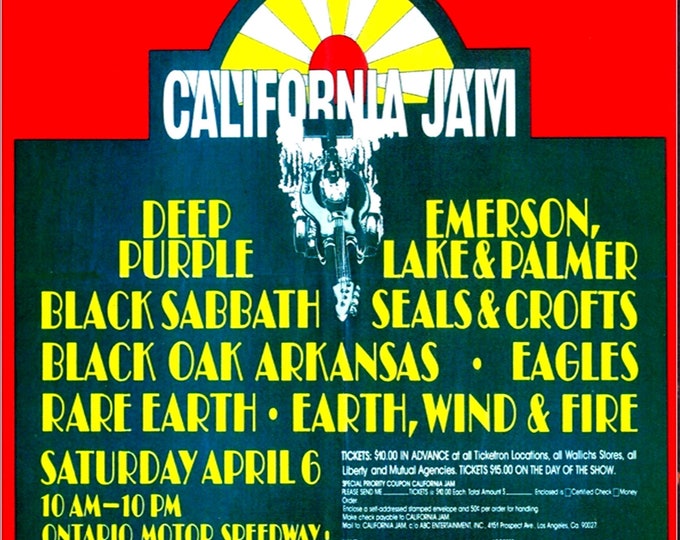 California Jam 1974 " The Definitive Edition " 3 dvds/ Only For Collectors Quality 8/10