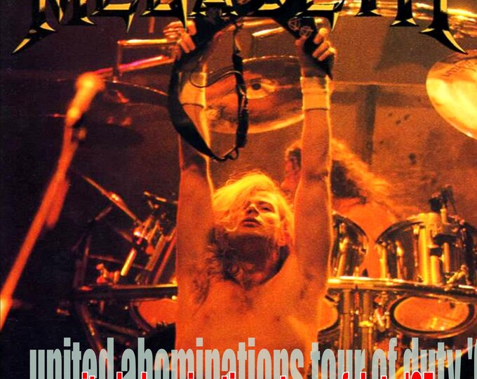 Megadeth " Live United Abominations Tour of Duty 2007 " dvd/Only For Collectors Quality 8/10