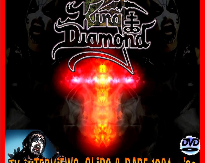 King Diamond " Tv Interviews, Clips & Rare 1984 - '93 " 2 dvds/Only For Collectors Quality 8/10