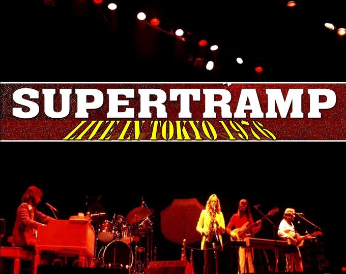 Supertramp " Live Tokyo 1976 " dvd/Only For Collectors Quality 7/10