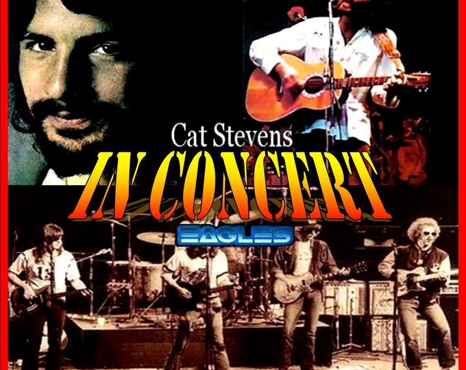 In Concert " Cat Stevens & The Eagles " dvd/Only For Collectors Quality 8/10