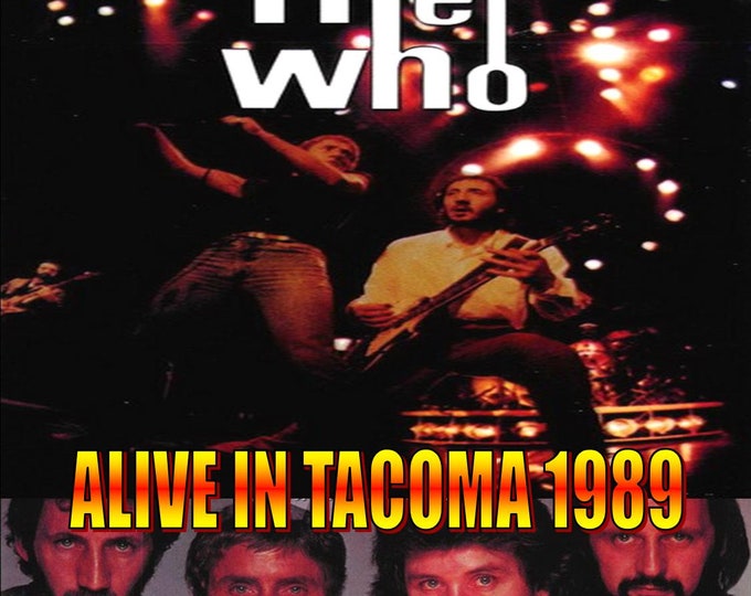 The Who " Live Tacoma 1989 " dvd/Only For Collectors Quality 8/10