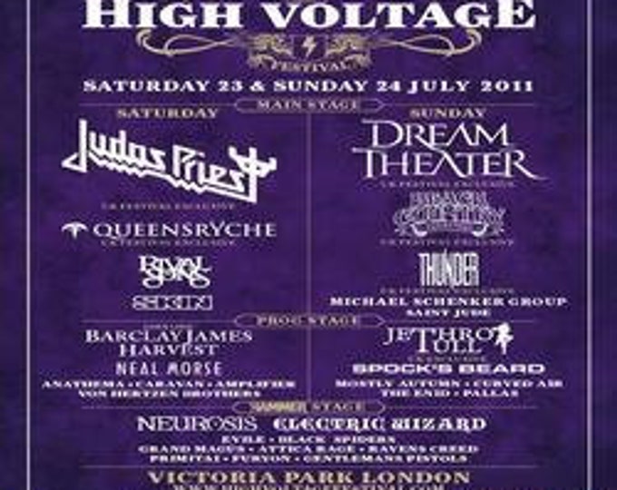 High Voltage Fest '11 " Judas/Thunder/Slash/Thin Lizzy " dvd