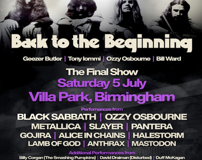 Black Sabbath " Back To The Beginning Live " 6 dvd Set/Complete Show/8 Hours!!!!!!