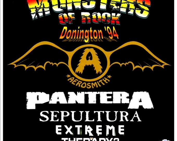 Monsters of Rock '94 " Aerosmith/Pantera/Extreme & More " 2 dvds/Only For Collectors Quality 8/10