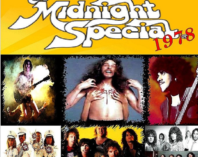 Midnight Special '78 " Nugent/Aerosmith/Cheap Trick/AC/DC " dvd/Only for Collectors Quality 8/10