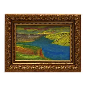 Original Oil painting Vintage, landscape, Ukrainian artist, One of a Kind
