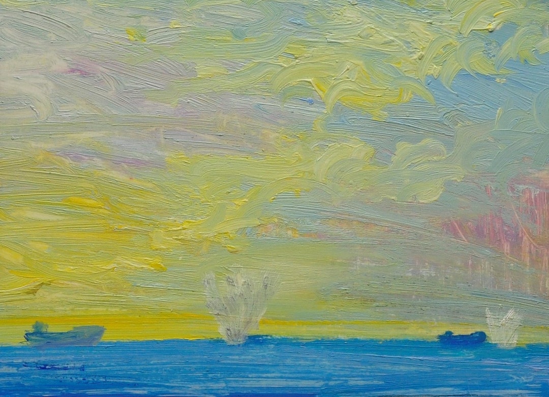 Original Oil Painting Vintage Landscape Ukrainian Painting - Etsy