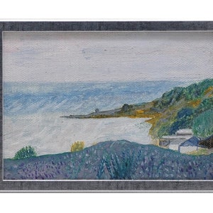 Original Oil Painting, landscape, Ukrainian painting, Mid-century, Expressionist, one of a kind
