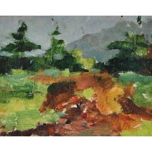 Original Oil Painting Landscape, Vintage, Ukrainian artist, Wall Art, One of a Kind