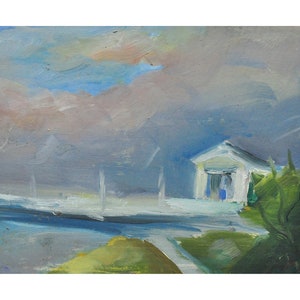 Oil Painting, Vintage Painting, Ukrainian Painting, Original Painting, Landscape Painting