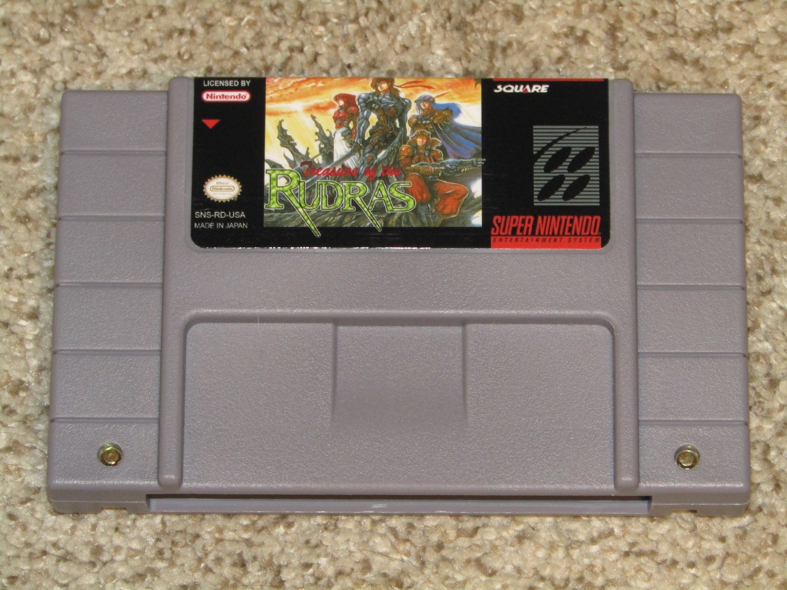 Treasure of the Rudras SNES English Translation Cartridge Etsy