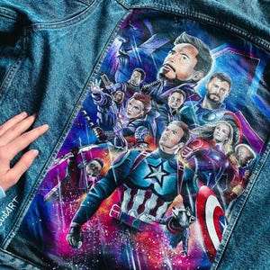Hand painted Denim Jacket – Unique Personalized Design, Festival Outfit or One-of-a-Kind Gift, Customizable to Your Style Art Made to Order