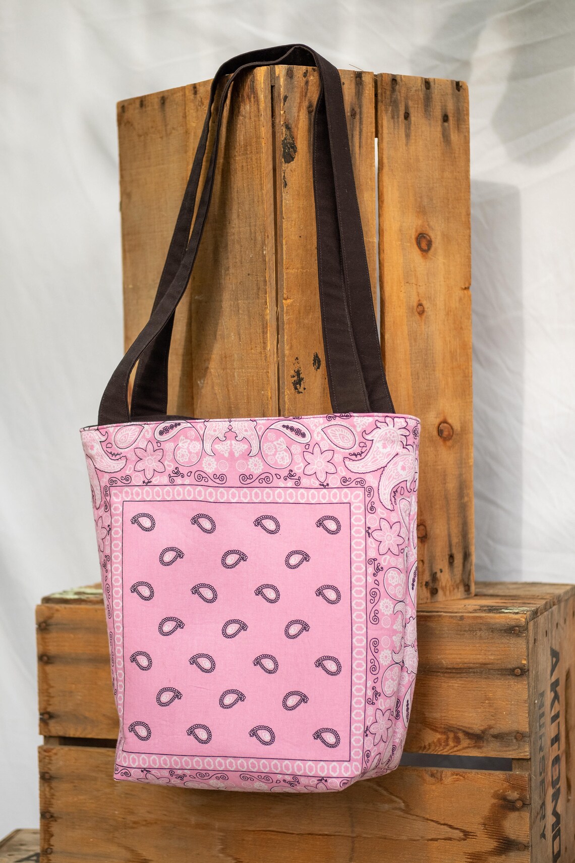 pink bandana purse