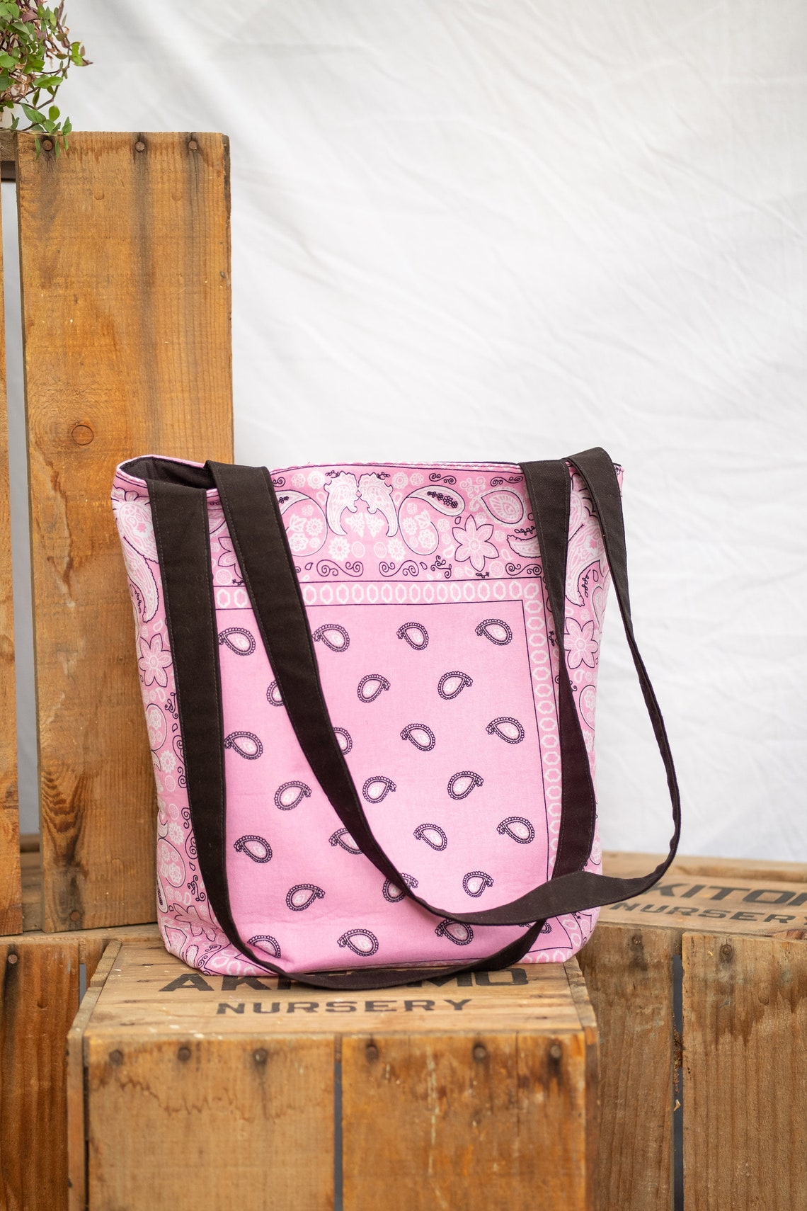 Bandana Tote Bag Shoulder Purse Etsy