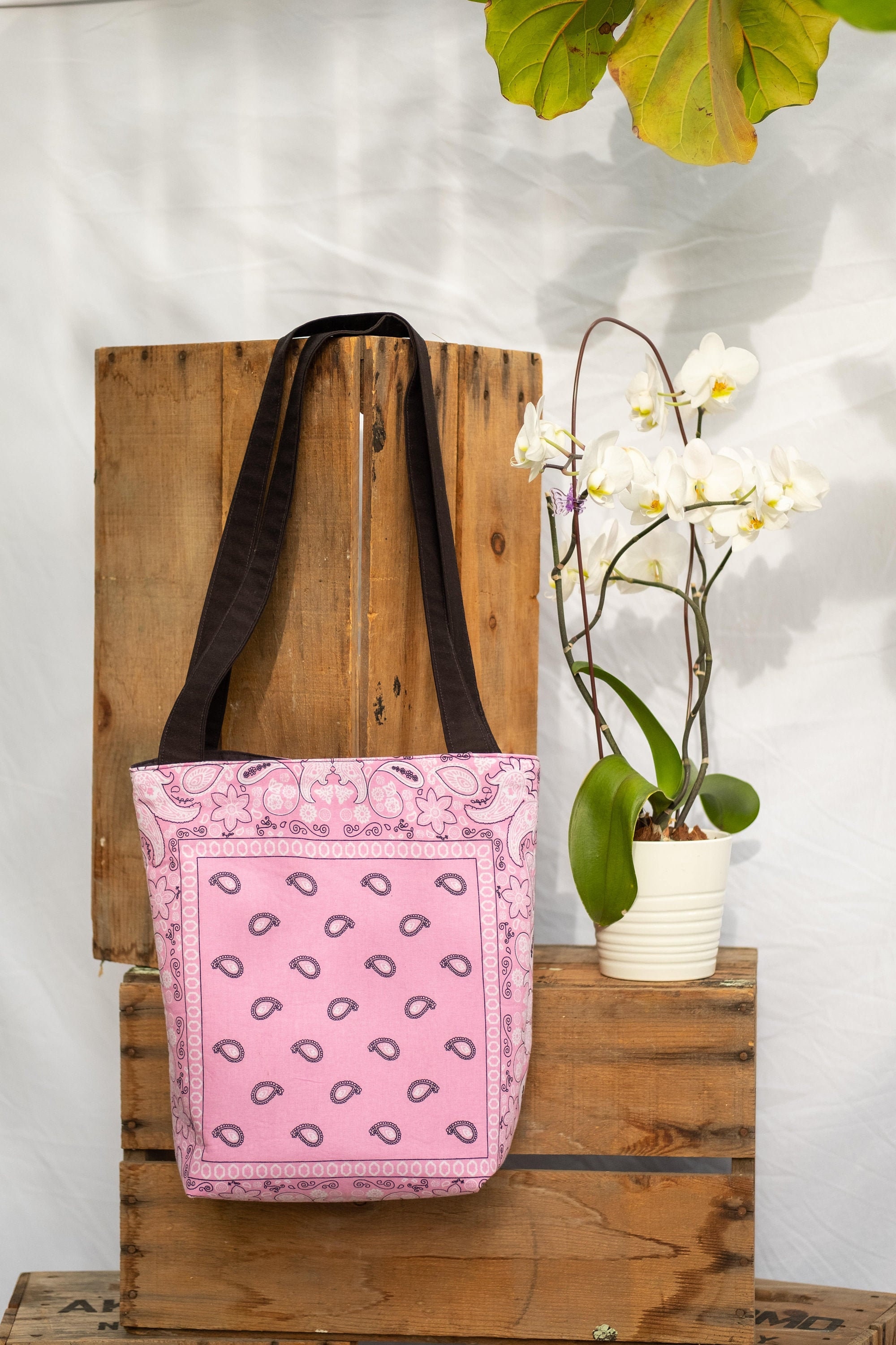 Bandana Tote Bag Shoulder Purse Etsy