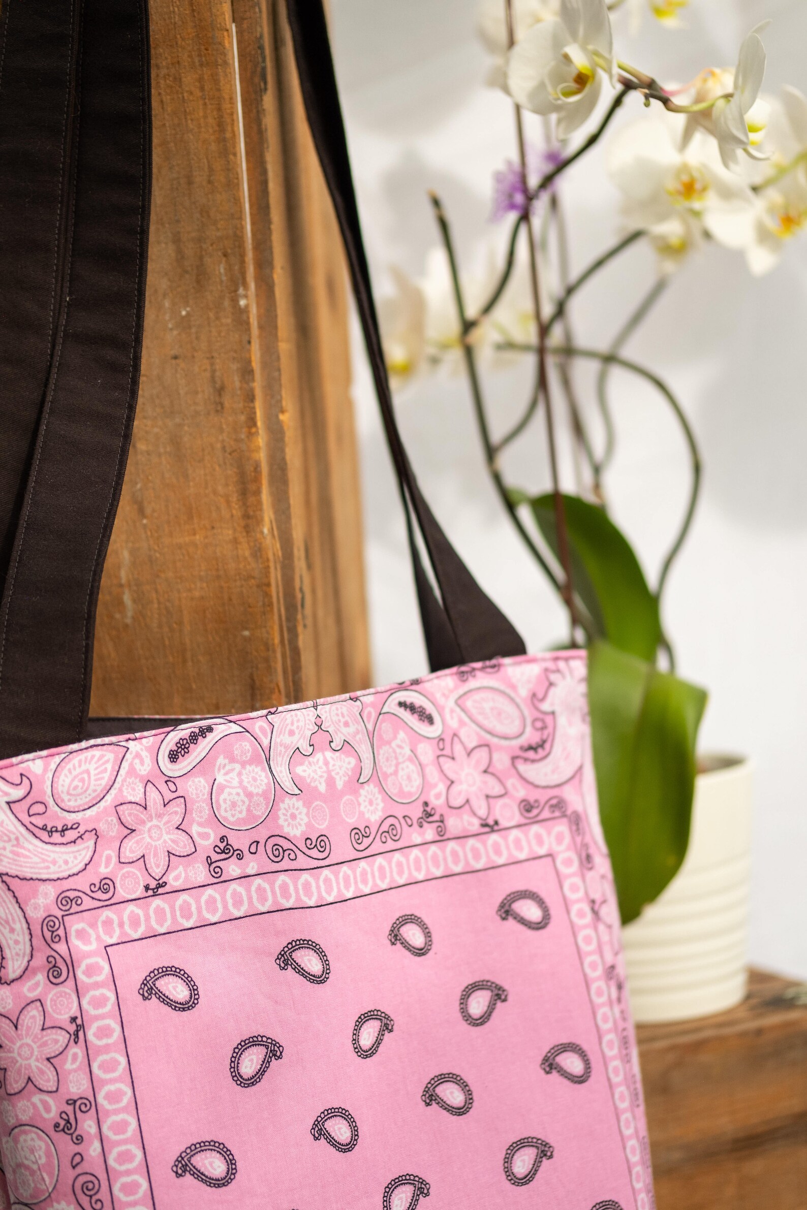 Bandana Tote Bag Shoulder Purse Etsy