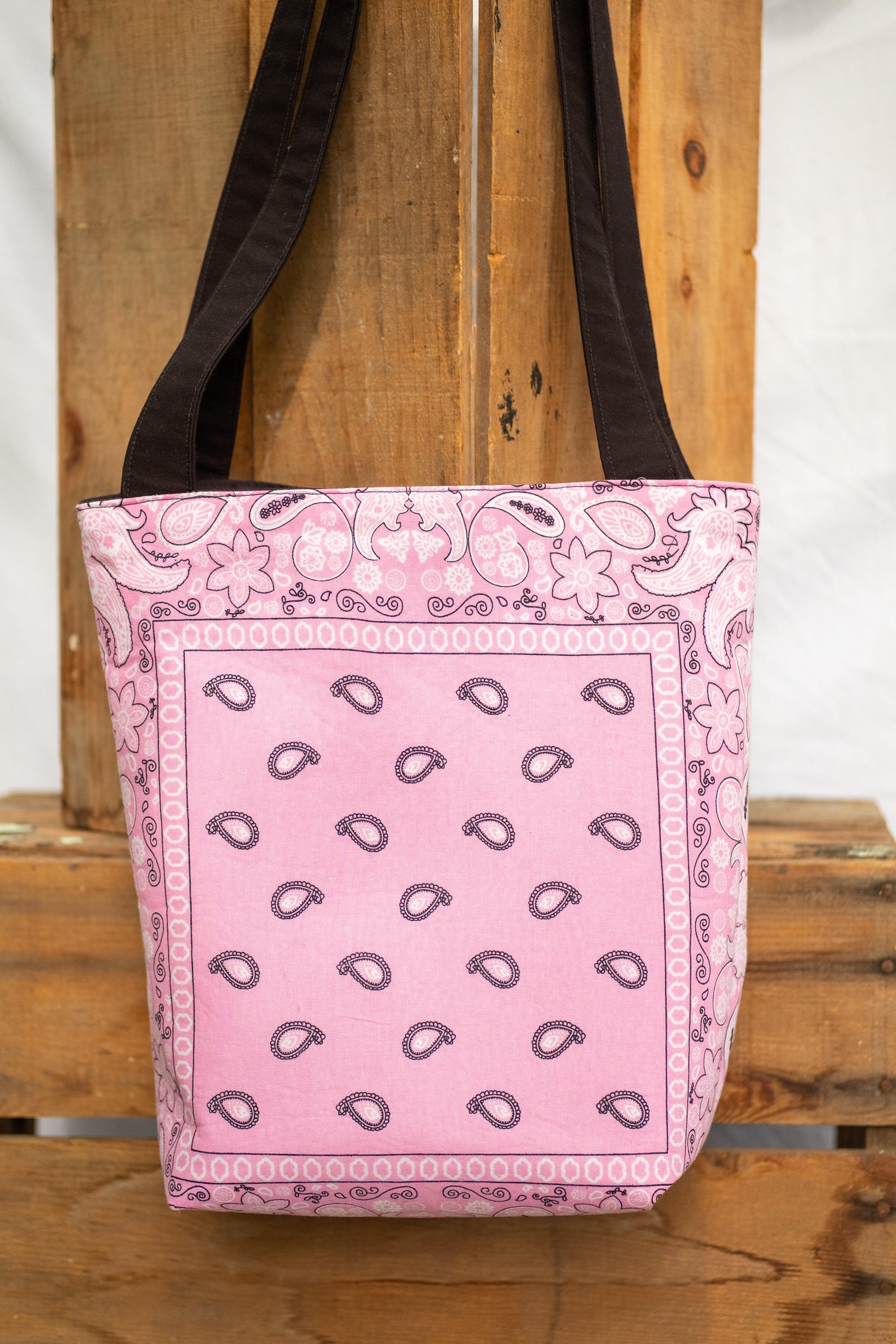 Bandana Tote Bag Shoulder Purse Etsy