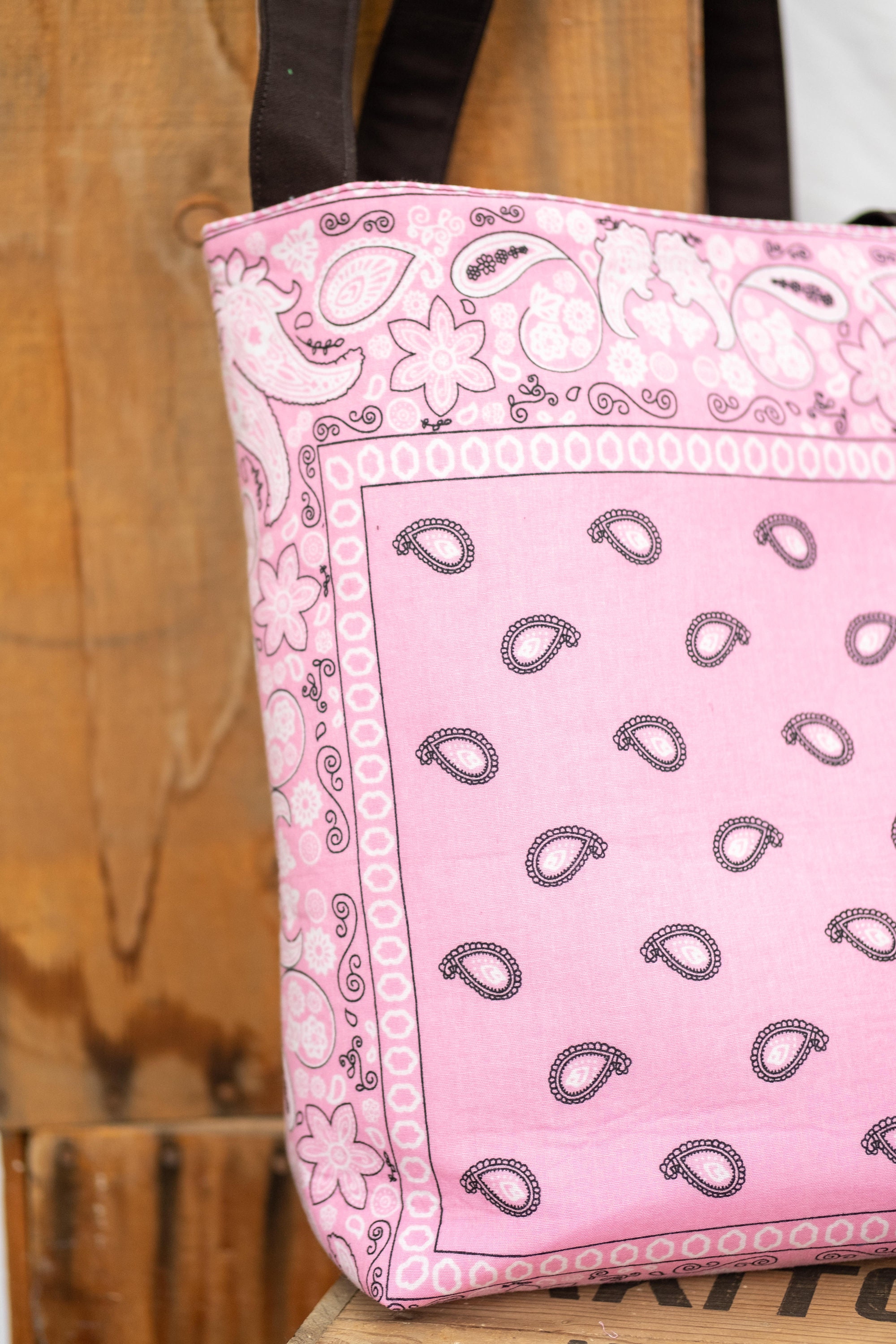 Bandana Tote Bag Shoulder Purse Etsy