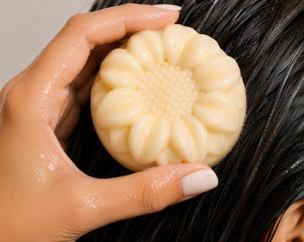 Hair Repair Conditioner Bar - Natural Shea Butter Solid Conditioner | Deep Conditioning for Dry Damaged Curly Hair | Handmade Hair Care