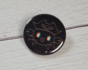Chromatic Crab pin-back button - (1.50 In.) / Pinback Button / Badges Pins