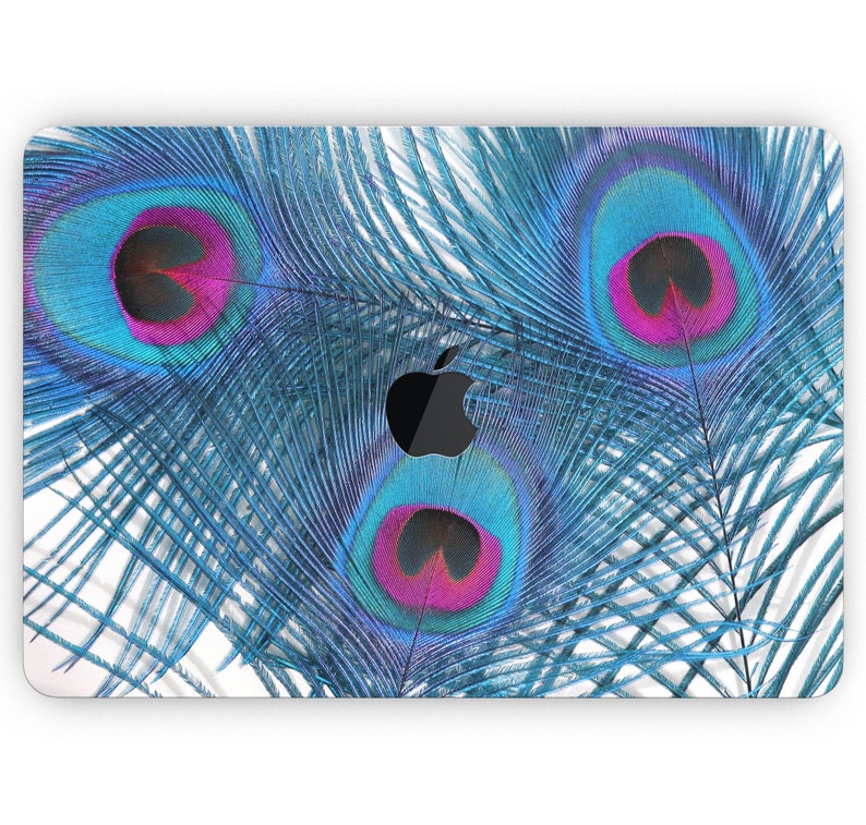 Skin Decal Wrap Kit Compatible with the Apple MacBook Pro Pro with Touch Bar or Air 11, 12, 13, 15 /& 16 - All Versions Blue Peacock