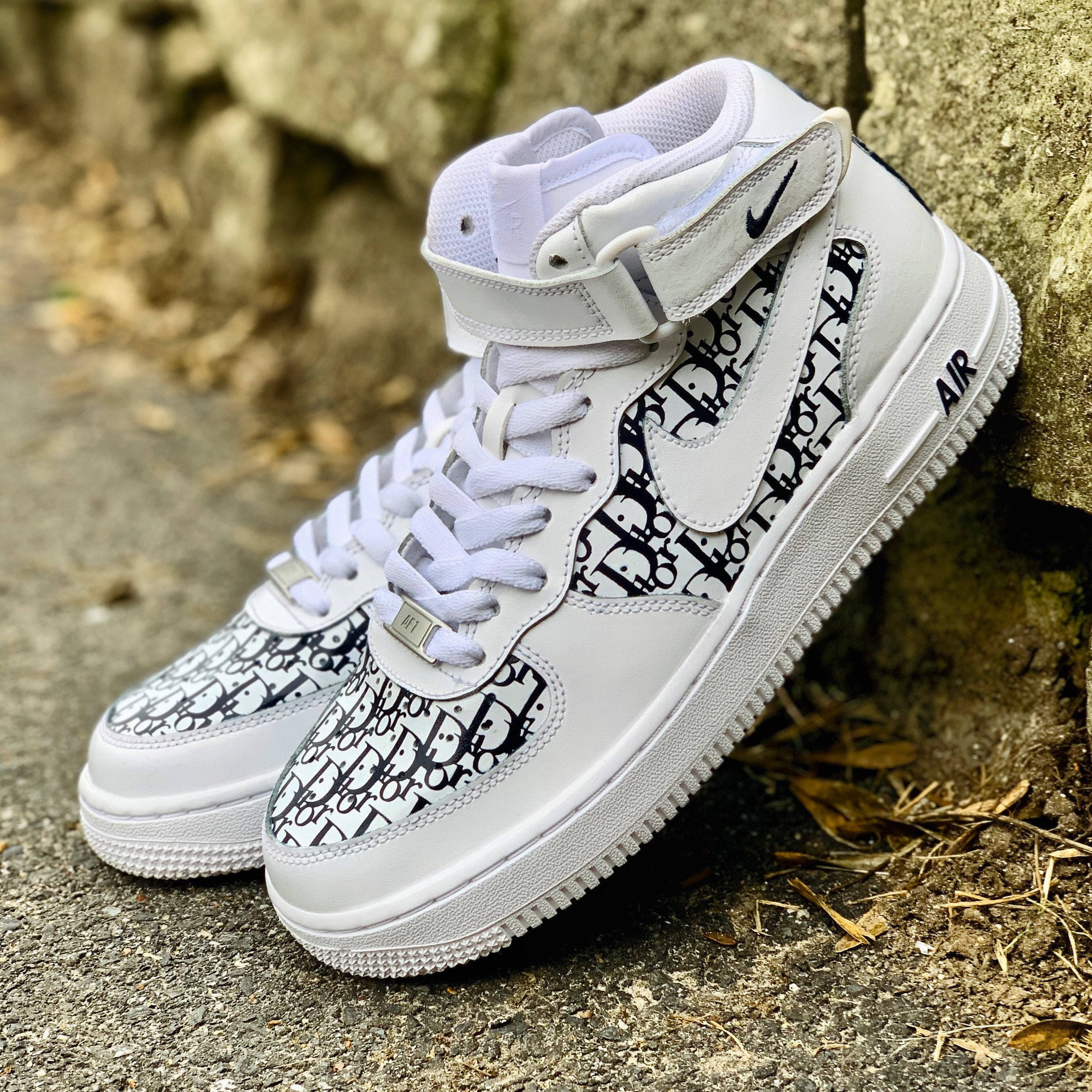 Custom CD style Airforce one mids | Etsy