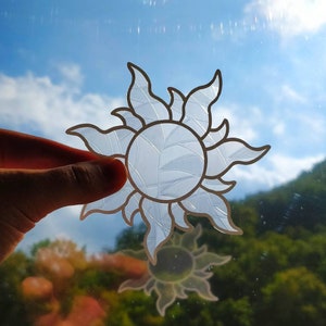 Suncatcher: Sun, suncatcher, suncatcher sticker, suncatcher decal, window decal, rainbow maker, vinyl sticker, sun catcher, rainbow decal