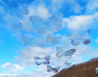 Set of 19: Butterfly Suncatcher, Butterflies, Suncatchersticker, Rainbowmaker, Windowdecal, Suncatcherdecal, window sticker, suncatcher