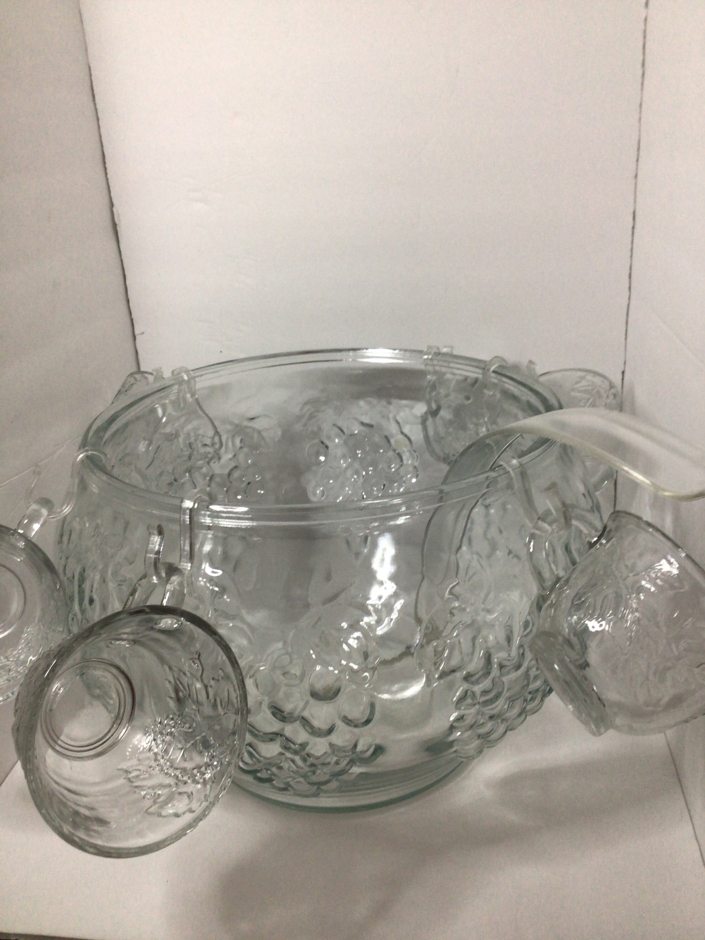 Tazón de ponche vintage con tazas | Etsy