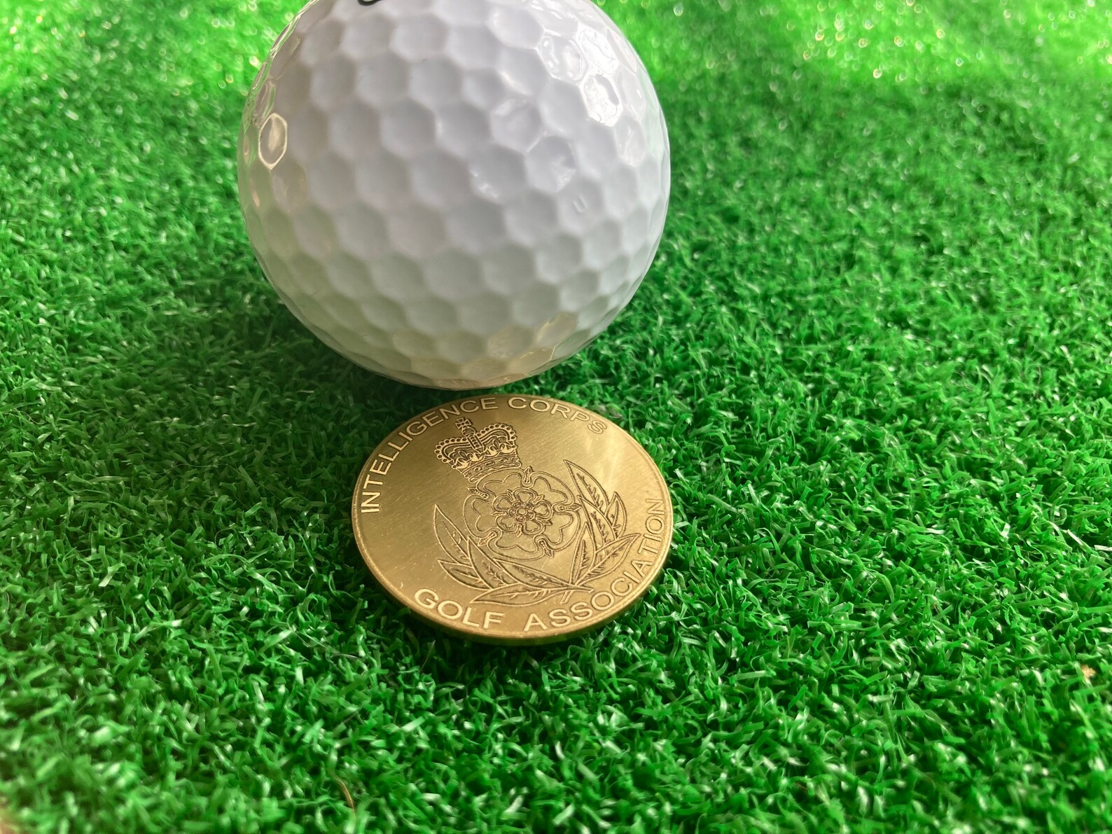 Solid Brass golf Ball Marker laser engraved gift Fathers Etsy