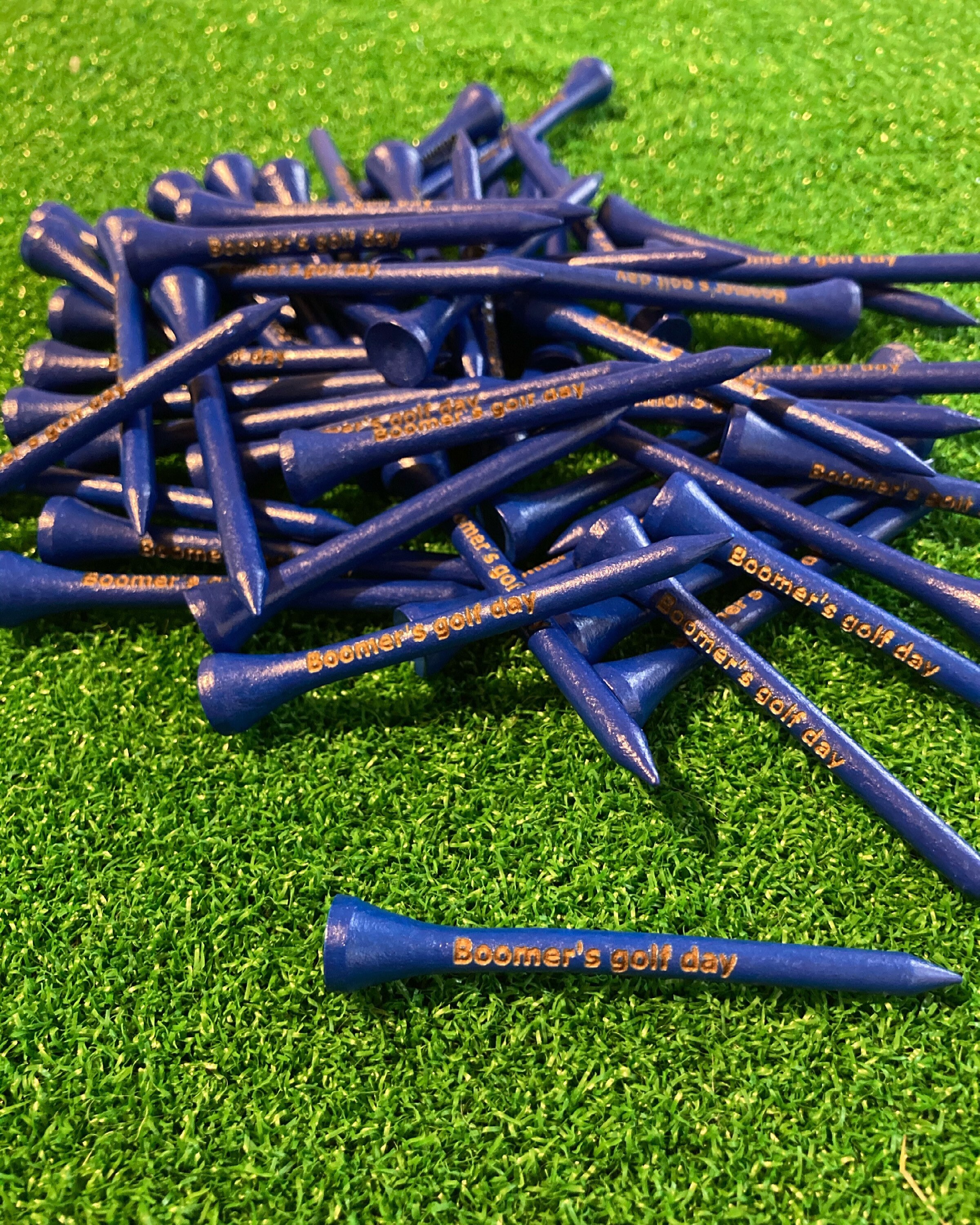 Personalised Engraved Golf Tee 70mm Multi Colours available. Etsy