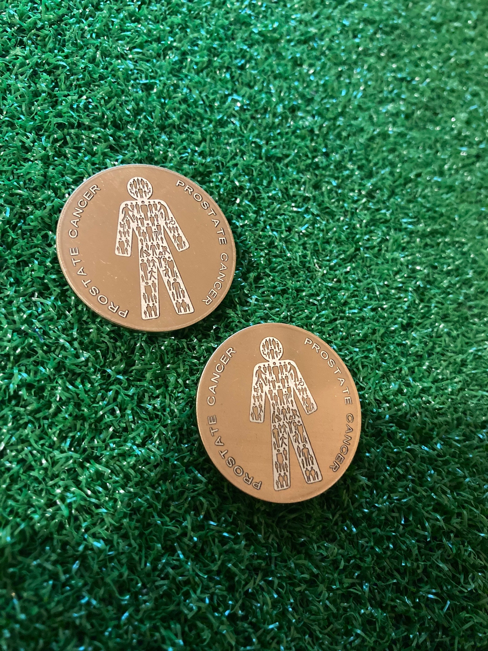 Solid Brass golf Ball Marker laser engraved gift Fathers Etsy